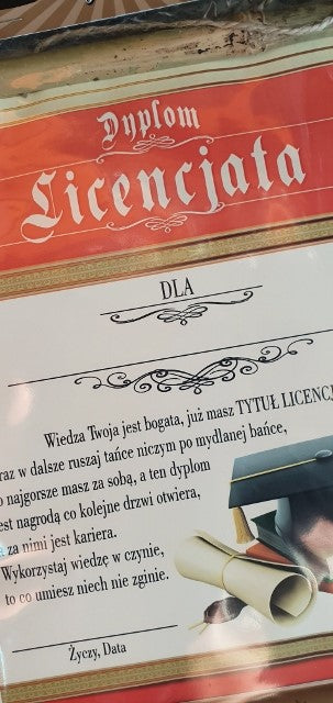 dyplom LICENCJATA