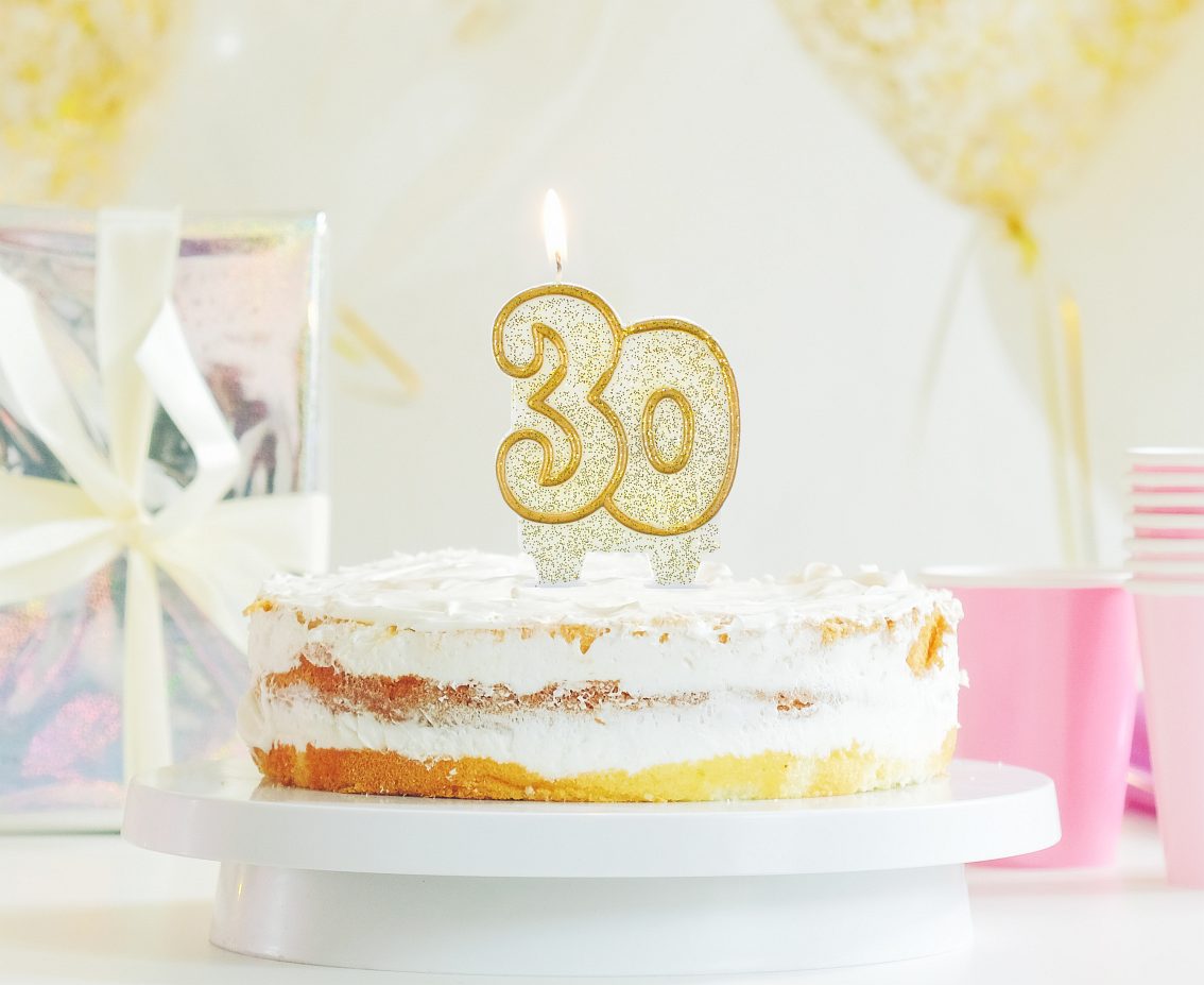 świeczka urodzinowa ''30''  SF-CZ30