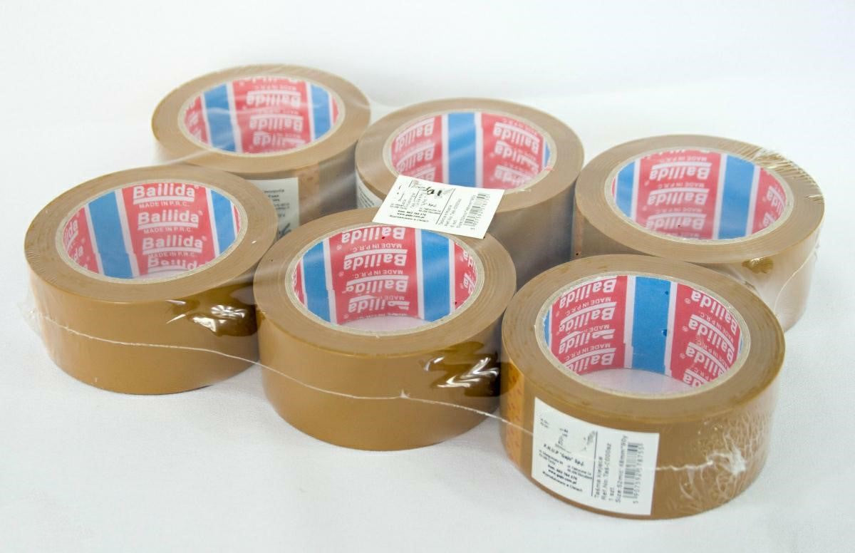 taśma pakowa brązowa 6szt. 48mm x 90y