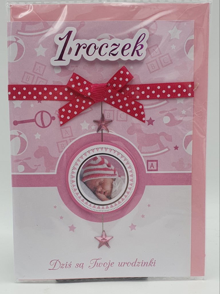 karnet dla dziewczynki 1-ROCZEK