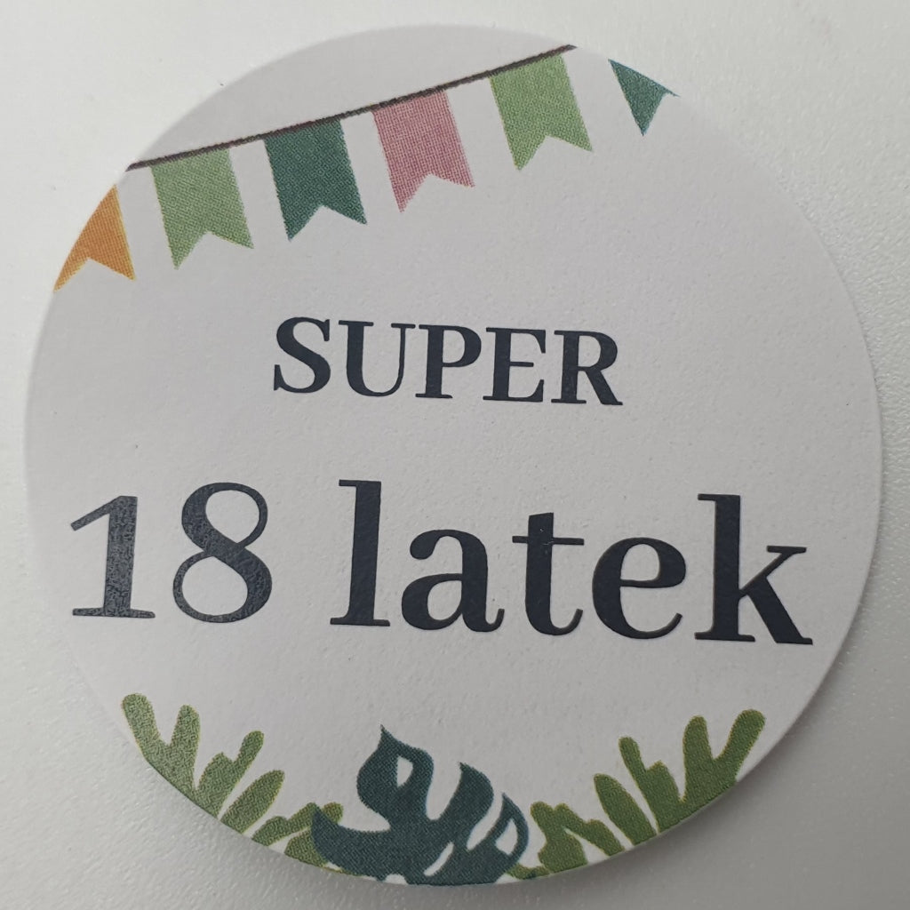 naklejki 35 mm - SUPER 18 latek - 35 szt