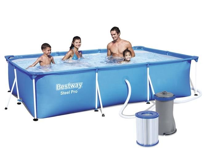 basen stelażowy z pompą 300x201x66cm BESTWAY 56411