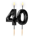 świeczka cyferka "40" Diament czarna 64-62