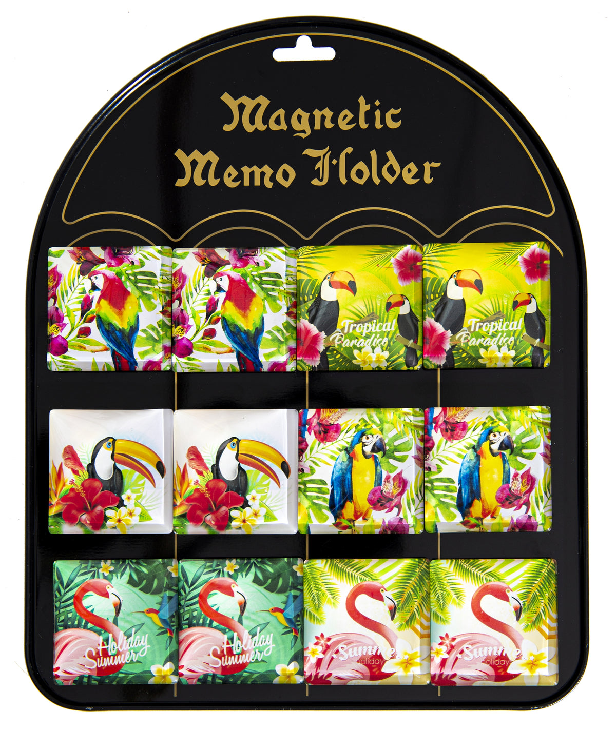 magnesy kwadraty 5 x 5cm na tacce mix 12szt. MG-9689