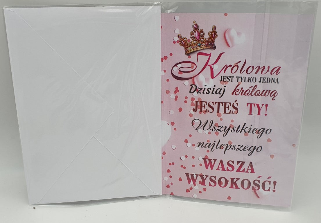 karnet  URODZINY KRÓLOWEJ 60 nr 158