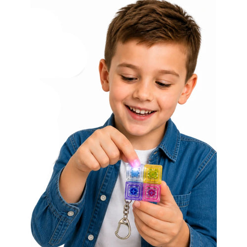 antystresowy brelok klikacz clicker tetris led B-3091