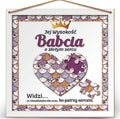 ramka 22x22cm puzzle 3D Jej Wysokość Babcia o złotym sercu
