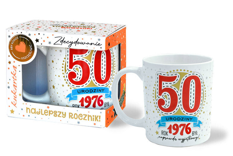 kubek premium Urodziny 50 cyfry roczniki Q 1073