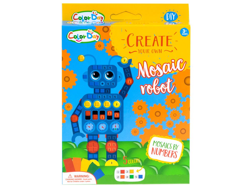 kreatywna mozaika piankowa wyklejanka robot ZA2054 RO