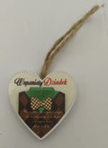 serce wiszące 4cm DZIADEK