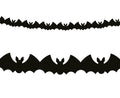 girlanda papierowa Nietoperze, czarna, 10.5 x 25 x 300 cm PF-GNIE