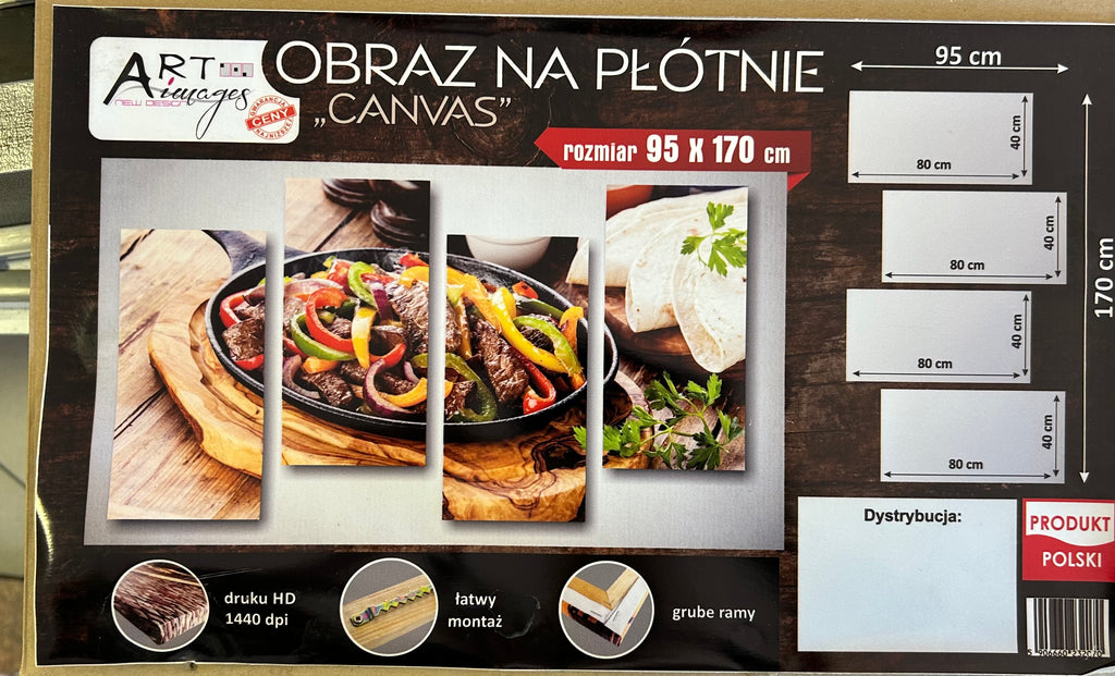 Obraz na płótnie  95 x 170cm