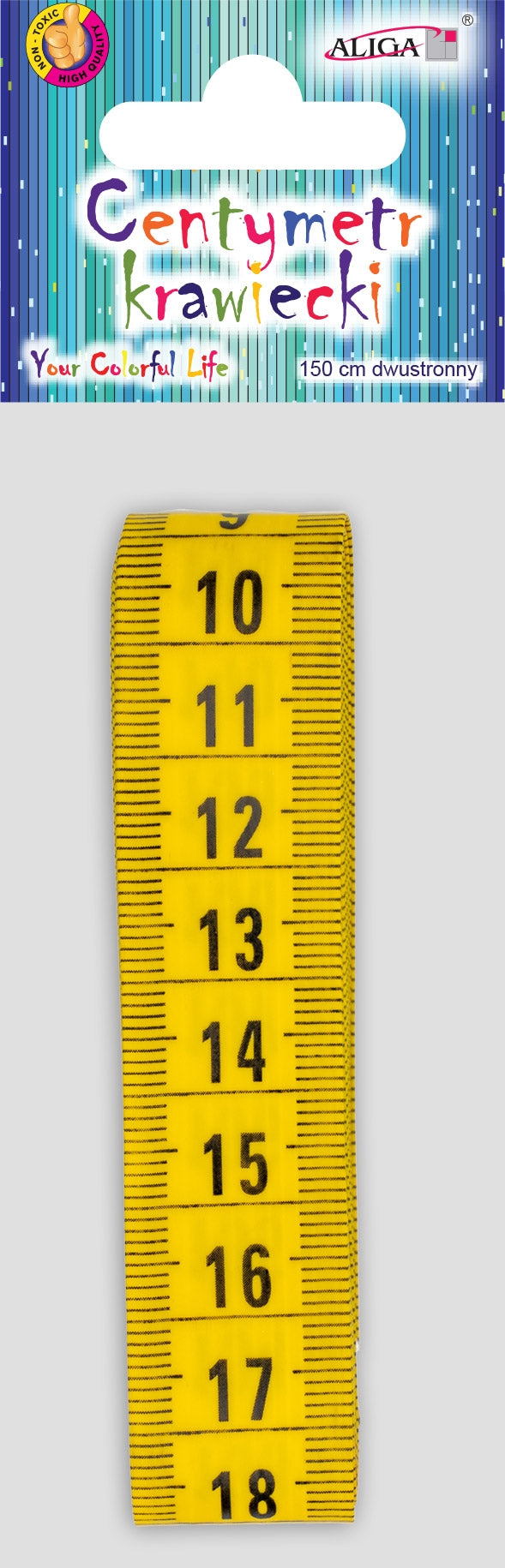 centymetr krawiecki dwustronny dł. 150cm szer. 2cm CK-8695