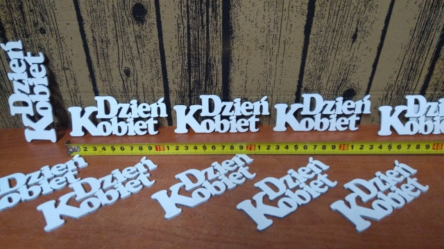 napis 10szt DZIEŃ KOBIET