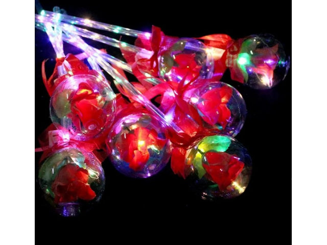 świecące różdżki led z różą 36cm xrs60690