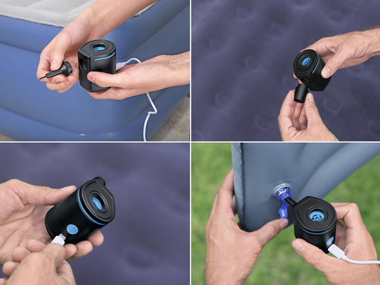elektryczna pompka powietrza USB + końcówki 62289 Bestway