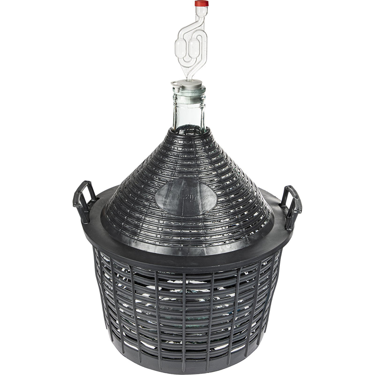 balon do wina 20l w koszu plastikowym | 644020