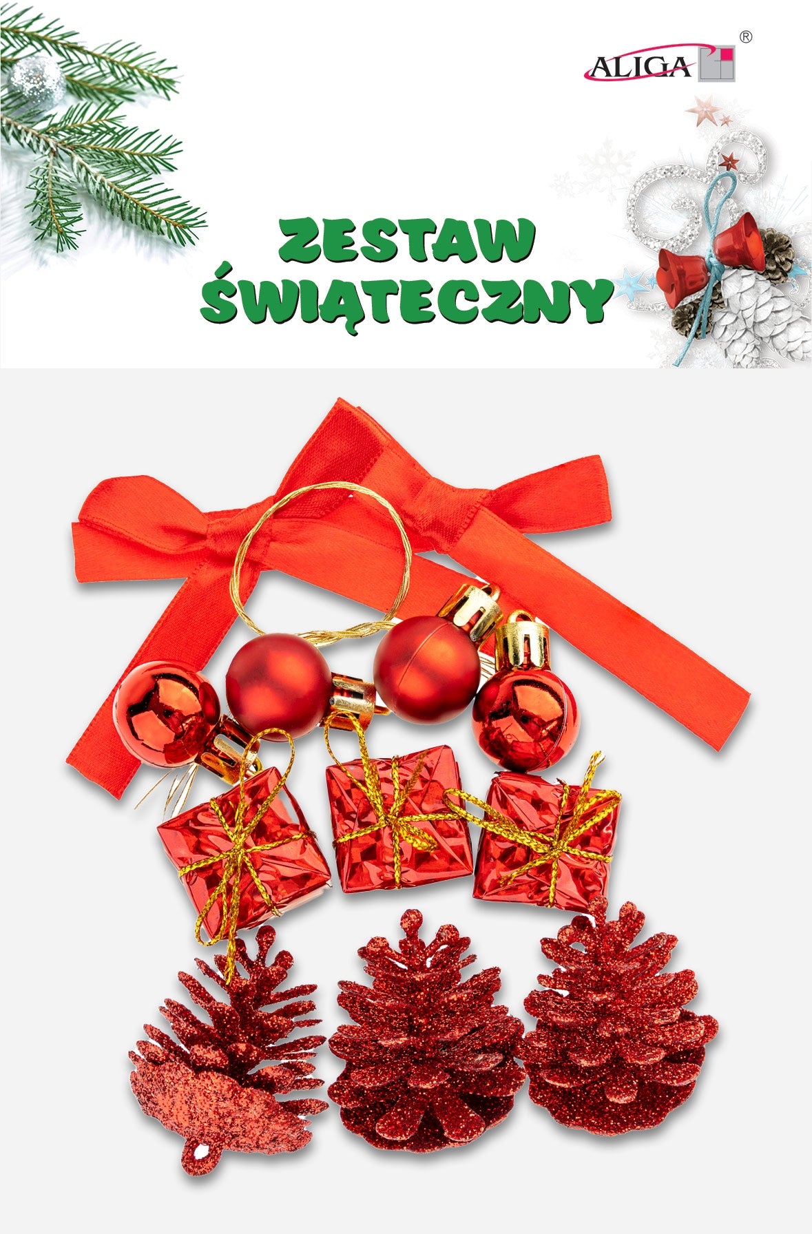 zestaw świąteczny czerwony |  SGD-03