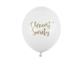 Balony 30 cm, Chrzest Święty, Pastel Pure White  6szt.  SB14P-309-008-6   SB14P-309-008-6