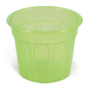 osłonka 17cm CARO TRANSPARENTNA ZIELONA