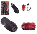 Lampy rowerowe LED przód+tył 10036