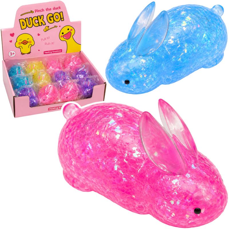 gniotek squishy królik krystaliczny 7cm