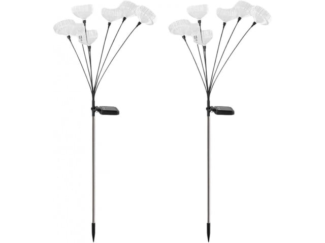 lampa 2szt  solarna ogrodowa meduza LED 87cm   soly8007cw