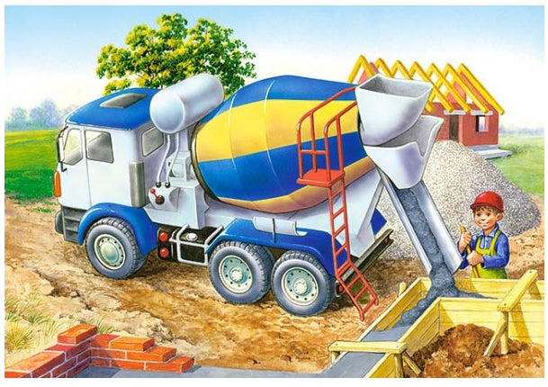puzzle 60 el. Betoniarka plac budowy Castorland B-06618