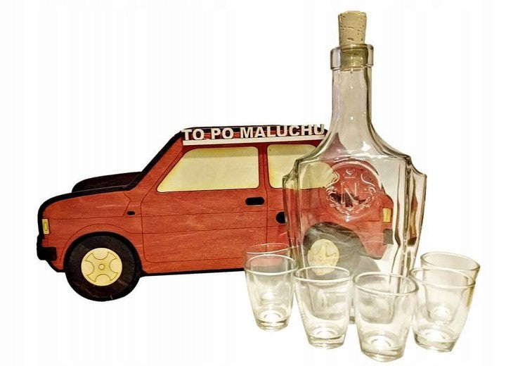 karafka + 6 kieliszków MALUCH