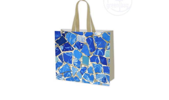 torba na zakupy laminowana GAUDI duża 40x35x18cm