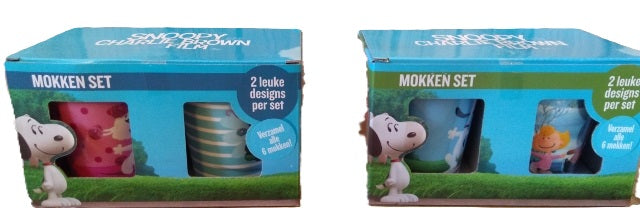 kubki ceramiczne w kartoniku  2 szt. SNOOPY