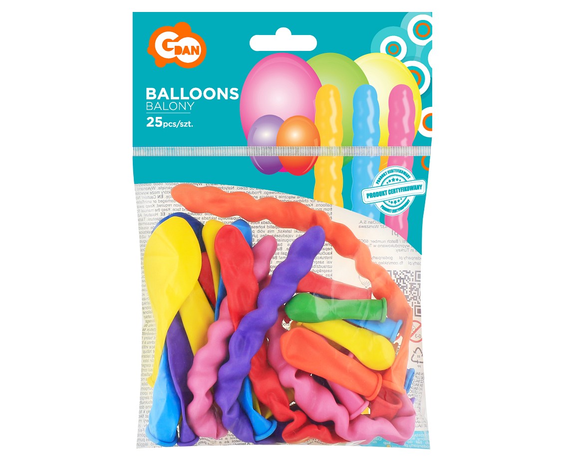 zestaw balonów HIT 25szt.