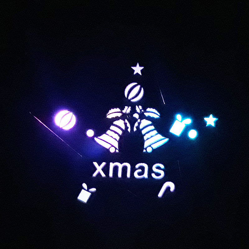 dekoracja drewniana gwiazda led wys. 19cm | 483851
