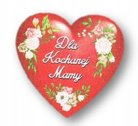 magnes serce dla Kochanej Mamy 6,5 x 6,5 cm