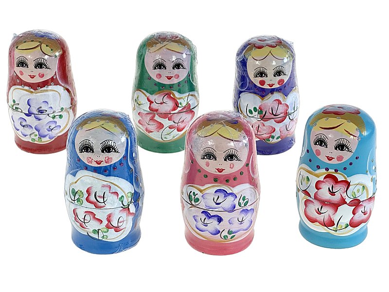 matrioszka drewniana 11 x 6,5cm