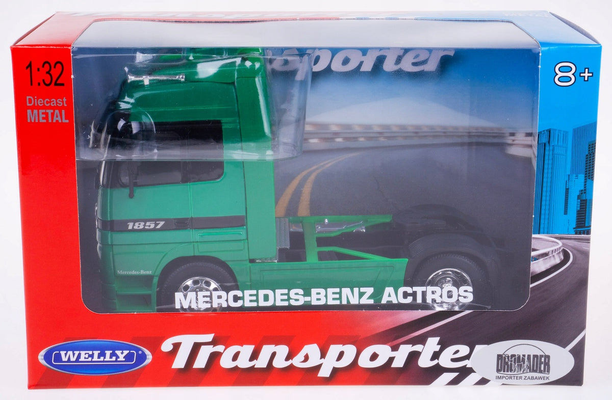 auto metalowe mercedes-benz ciężarówka ACTROS 1857  1:32 welly 130-12280