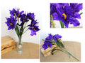 bukiet 2szt  IRYS wys. 50 cm 5 łodyg (kwiat 12 x 6 cm) FIOLETOWY MD-024C