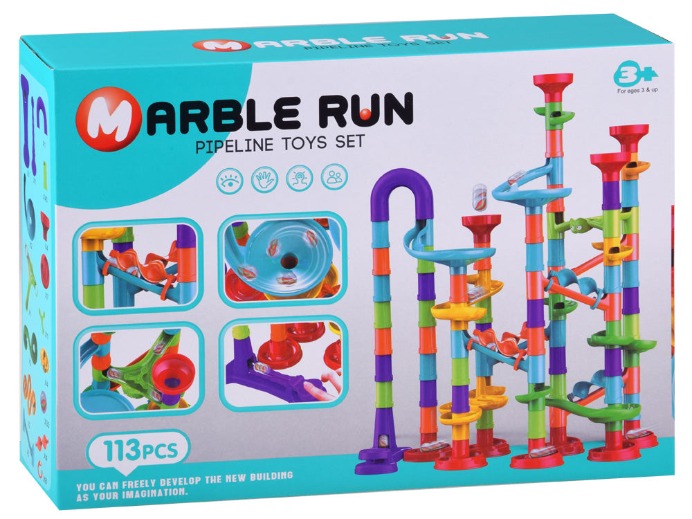 kolorowy tor dla kulek 113 el. Marble  | ZA4378