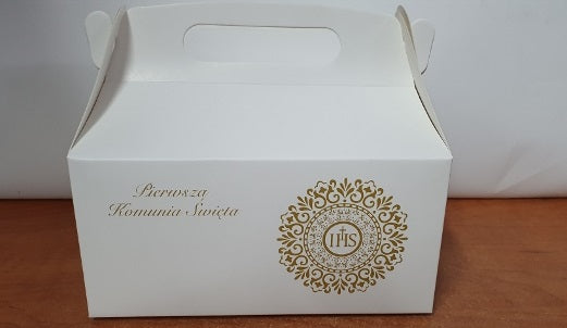 pudełko na ciasto 10szt KOMUNIA  17x14,5x12 cm  7582