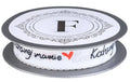 wstążka 2cm x 10mb  biało czerwono czarna "KOCHANEJ MAMIE" - 225593.M.