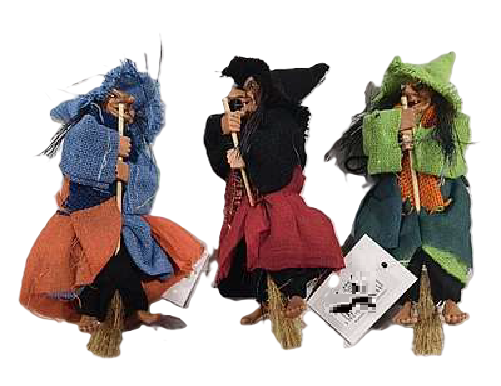czarownica na miotle 20cm