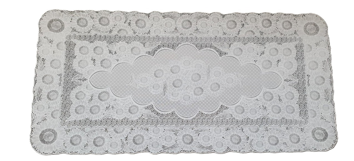 bieżnik obrus koronkowy pvc 60 X 120 cm beżowy