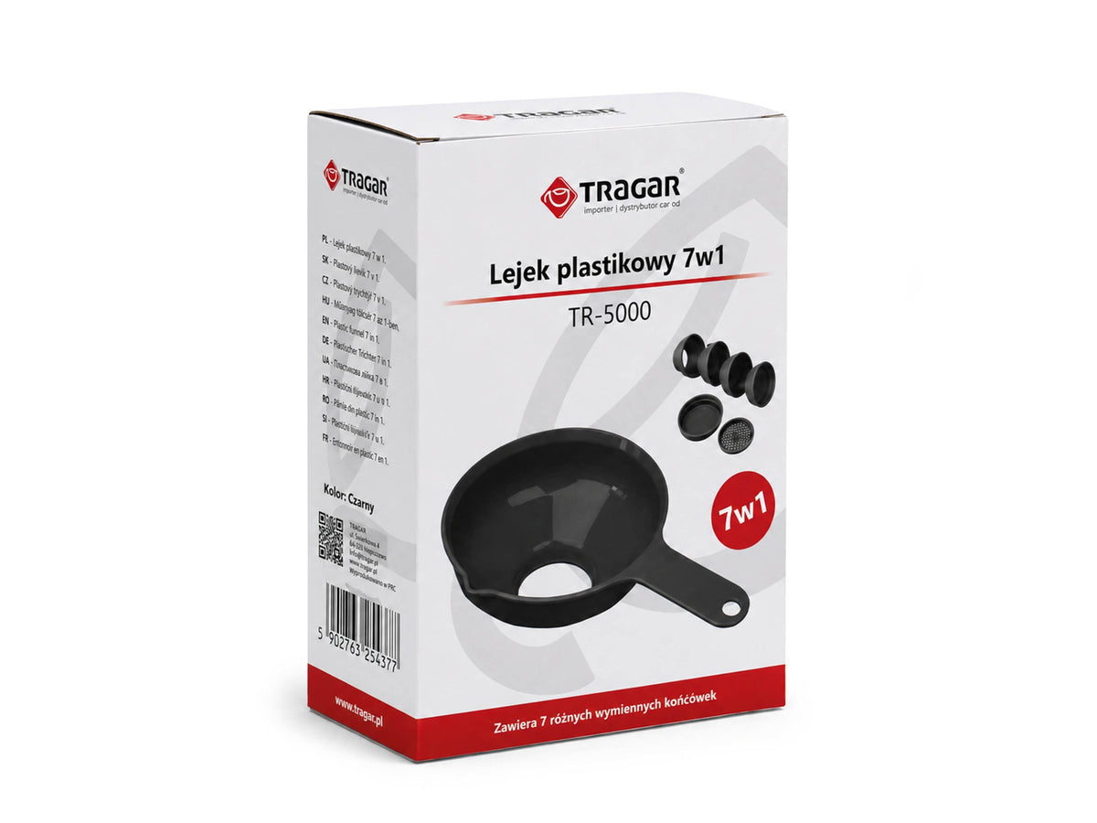 lejek plastikowy 7w1 grafit TR-5000