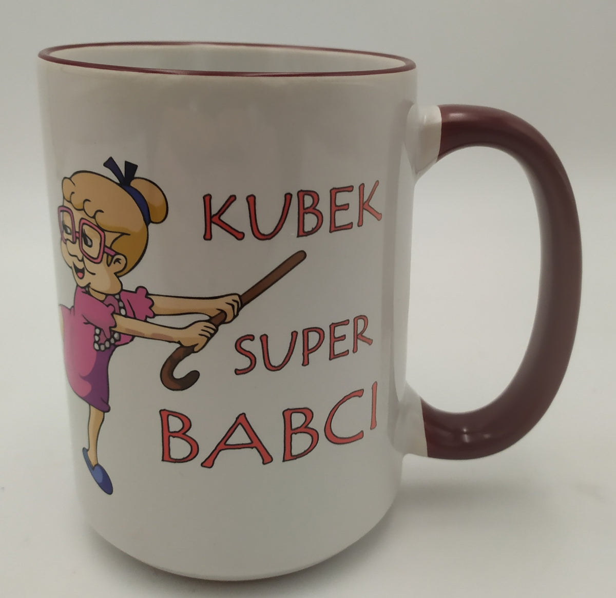kubek ceramiczny duży w kartoniku 450ml  Babcia..