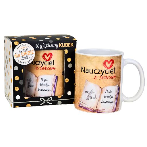 kubek ceram Nauczyciel z sercem 3309-N2