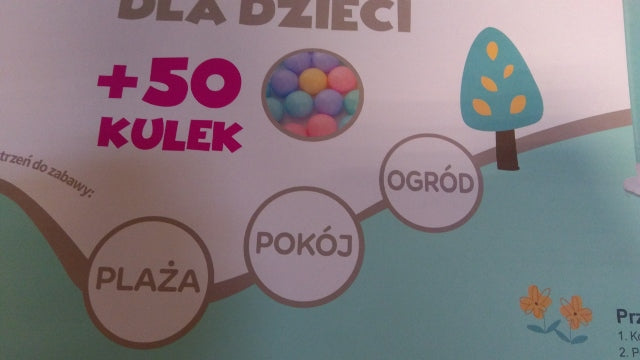 kojec dla dzieci składany + 50 piłek | TK1011