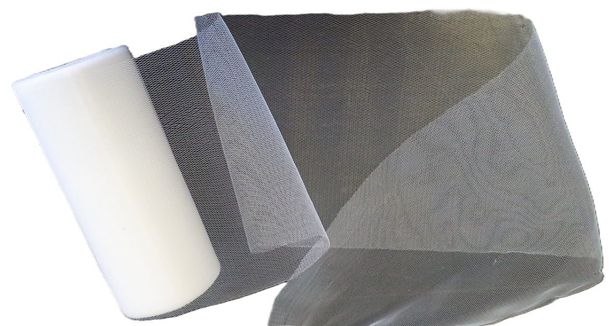 organza dekoracyjna biała 15 x 270cm.  NGY104344