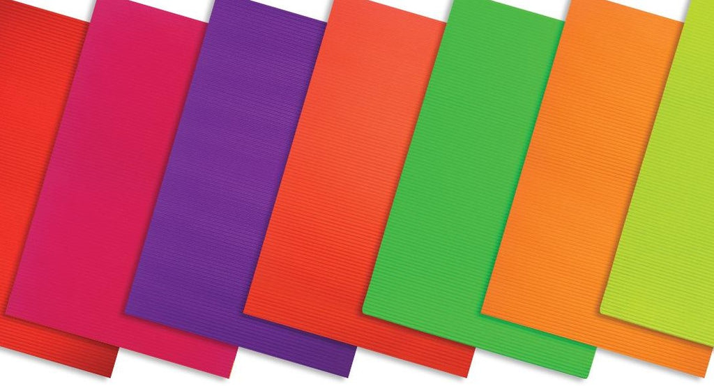 tektura falista fluorescencyjna 7 kol. arkusz 25x35cm | TFF-9094