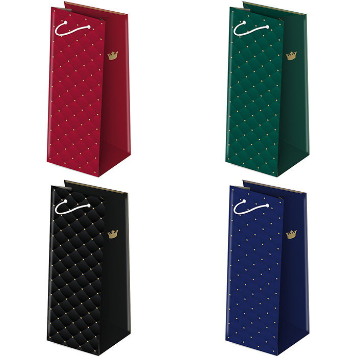 torebki ozdobne 10szt.  9 x 27 x 8cm set 84 Pikowane AL-0