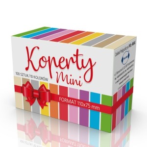 koperty kolorowe 100szt. mini 110 x 75 mm 83-21